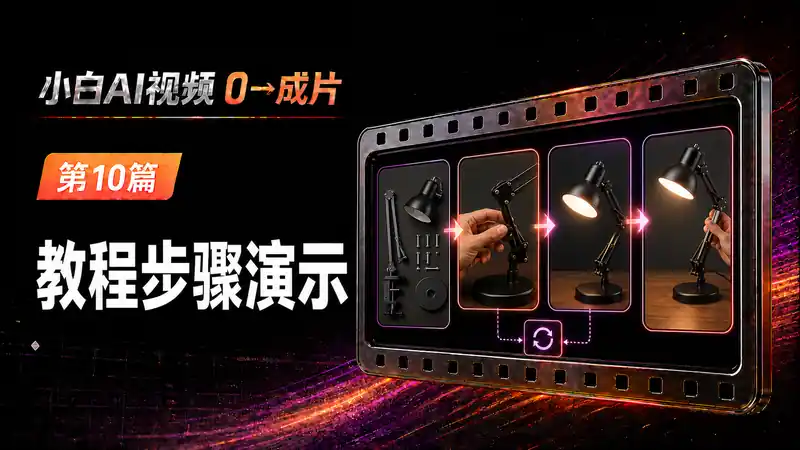 教程步骤演示AI视频提示词：把操作流程生成清楚可跟随的镜头-资料阁AI提示词