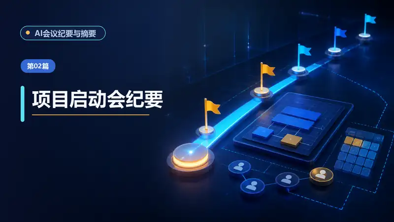 项目启动会纪要AI提示词：锁定目标、范围、里程碑和协作规则-资料阁AI提示词