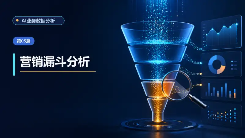 营销转化漏斗分析AI提示词：定位流失环节、分群差异与优化优先级-资料阁AI提示词