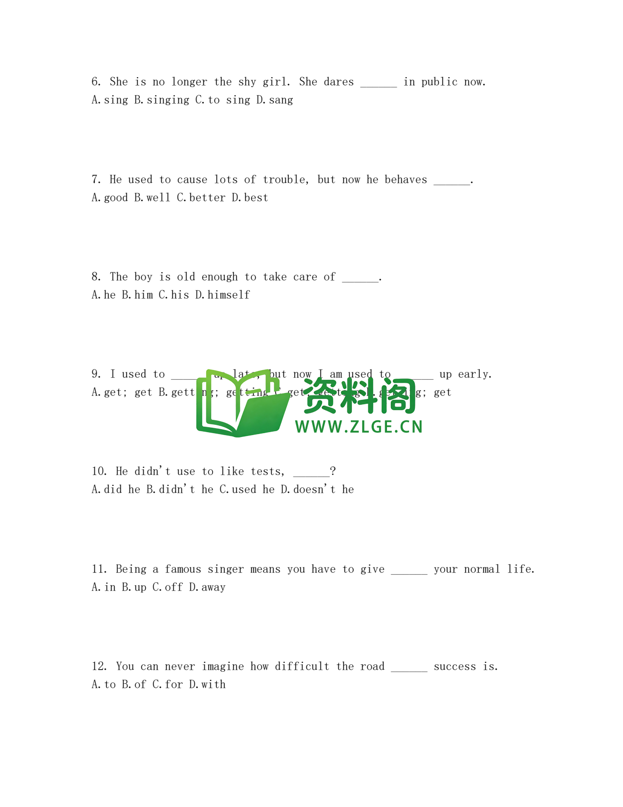 九年级英语-Unit4测试卷插图2