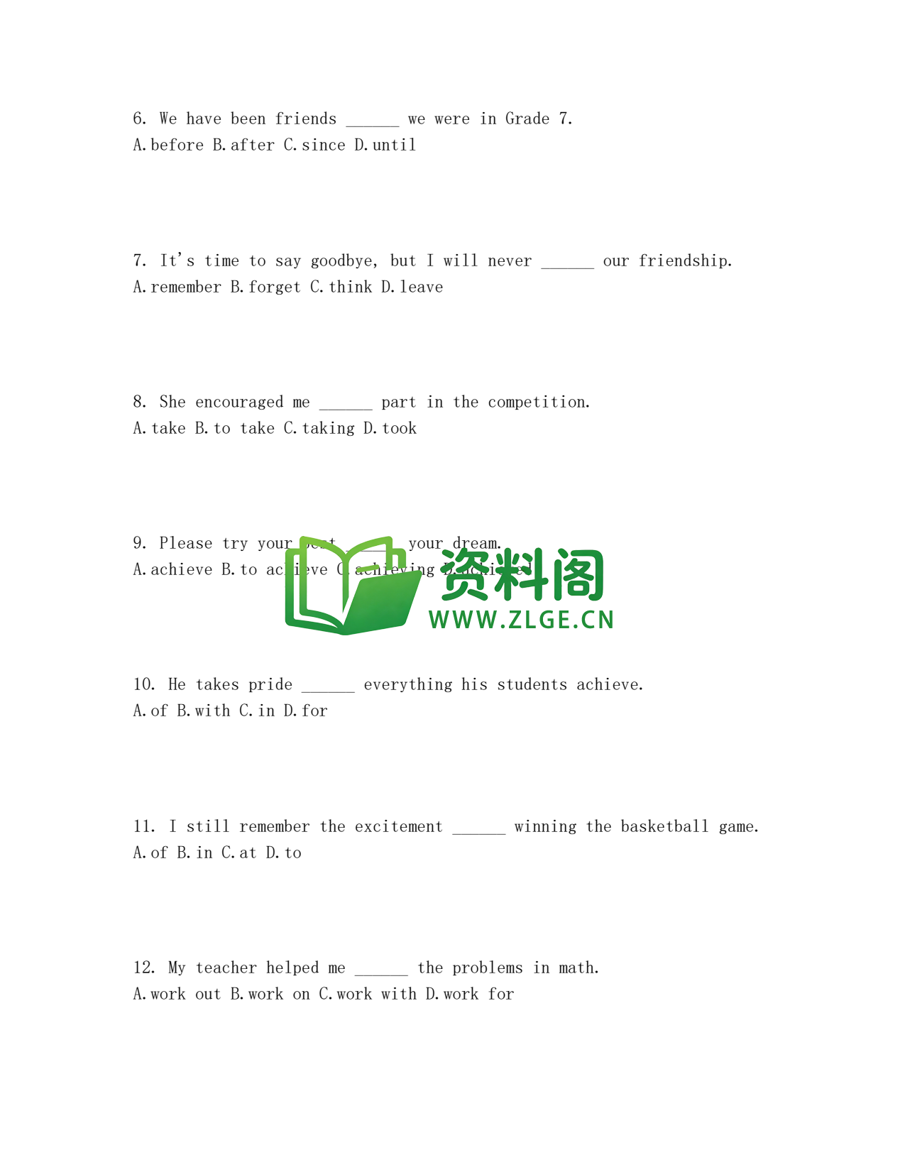 九年级英语-Unit14测试卷插图2 九年级英语-Unit14测试卷插图2