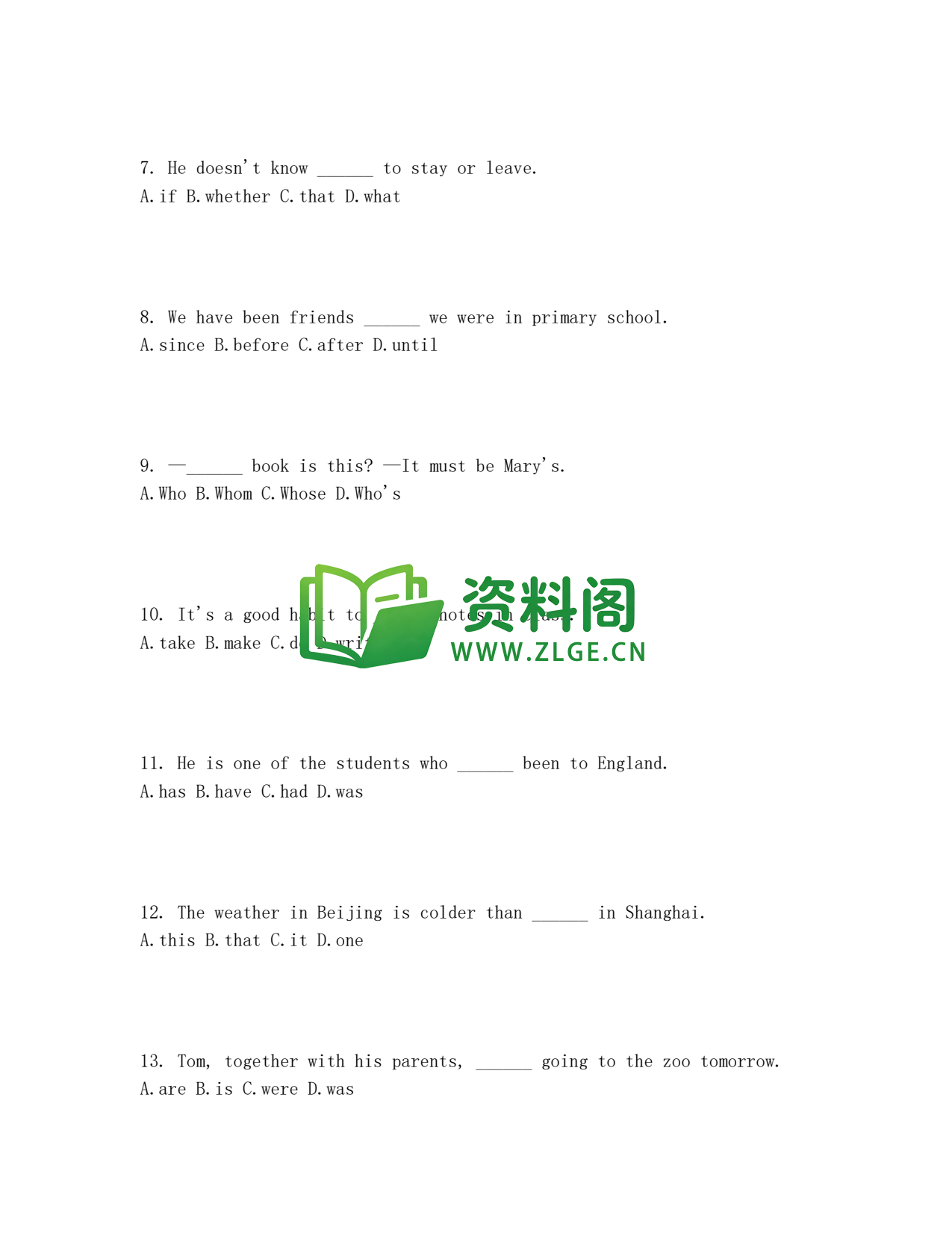 九年级英语-中考模拟卷三插图2 九年级英语-中考模拟卷三插图2