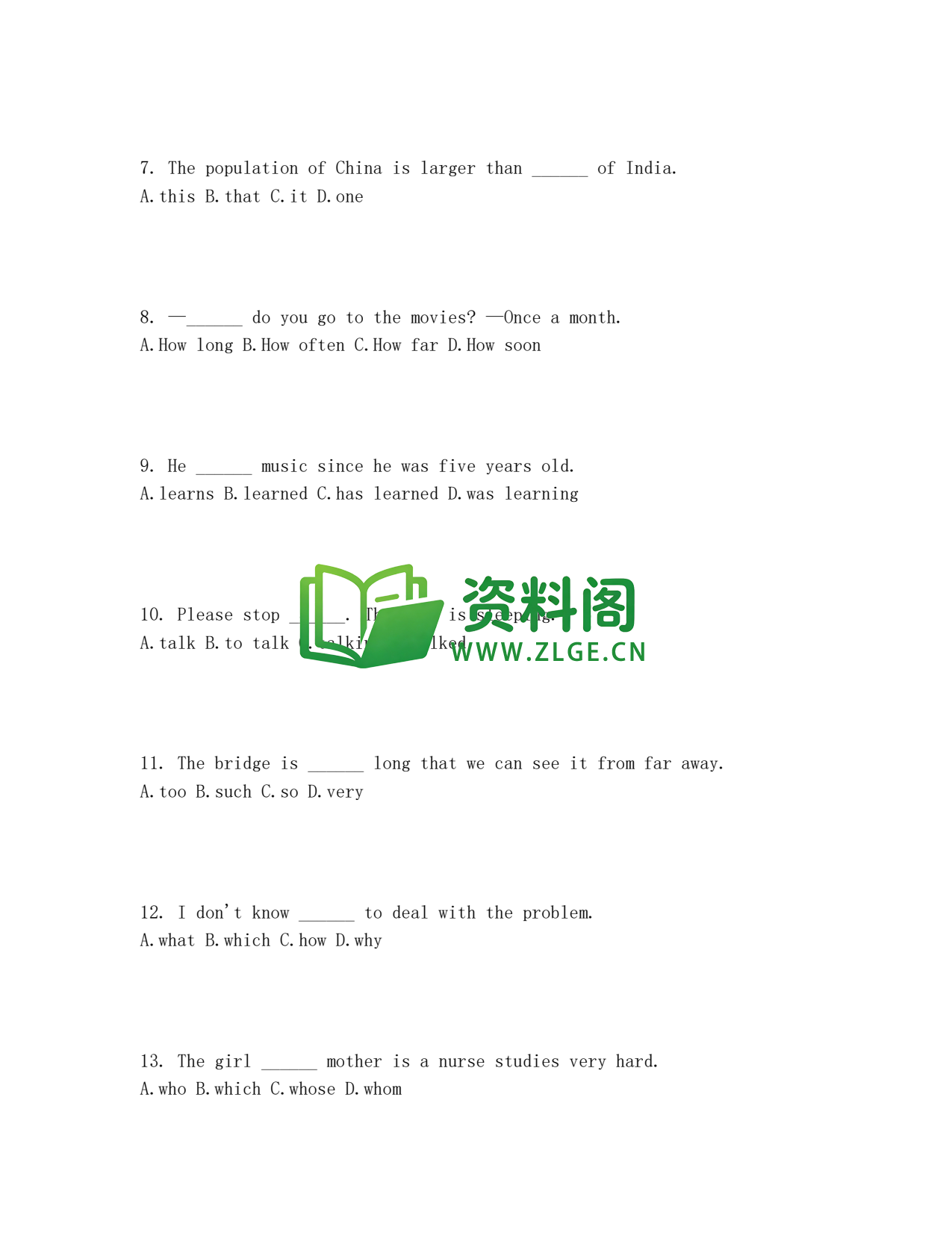 九年级英语-中考模拟卷八插图2 九年级英语-中考模拟卷八插图2