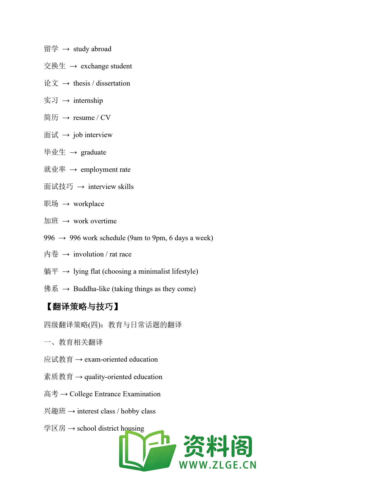 大学英语四六级 | 四级翻译常考词 Translation (139) – 【翻译段落2】年轻人的生活方式插图2 大学英语四六级 | 四级翻译常考词 Translation (139) – 【翻译段落2】年轻人的生活方式插图2