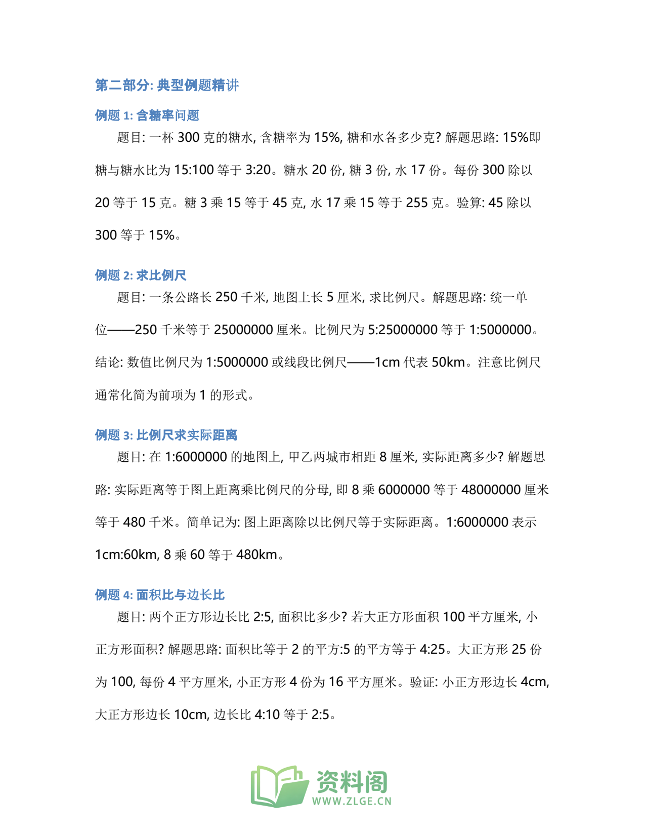 小学六年级上册 | 数学 | 知识总结 006插图2